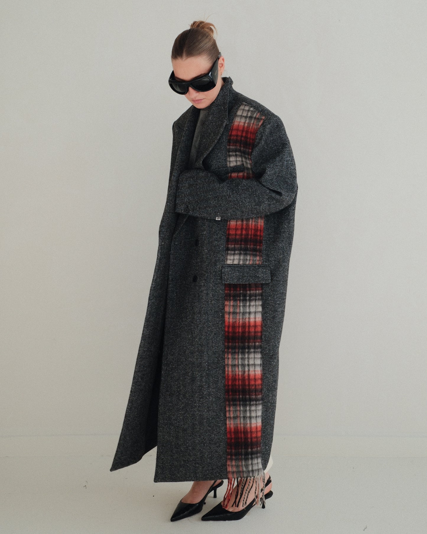 Scarf Wool Coat