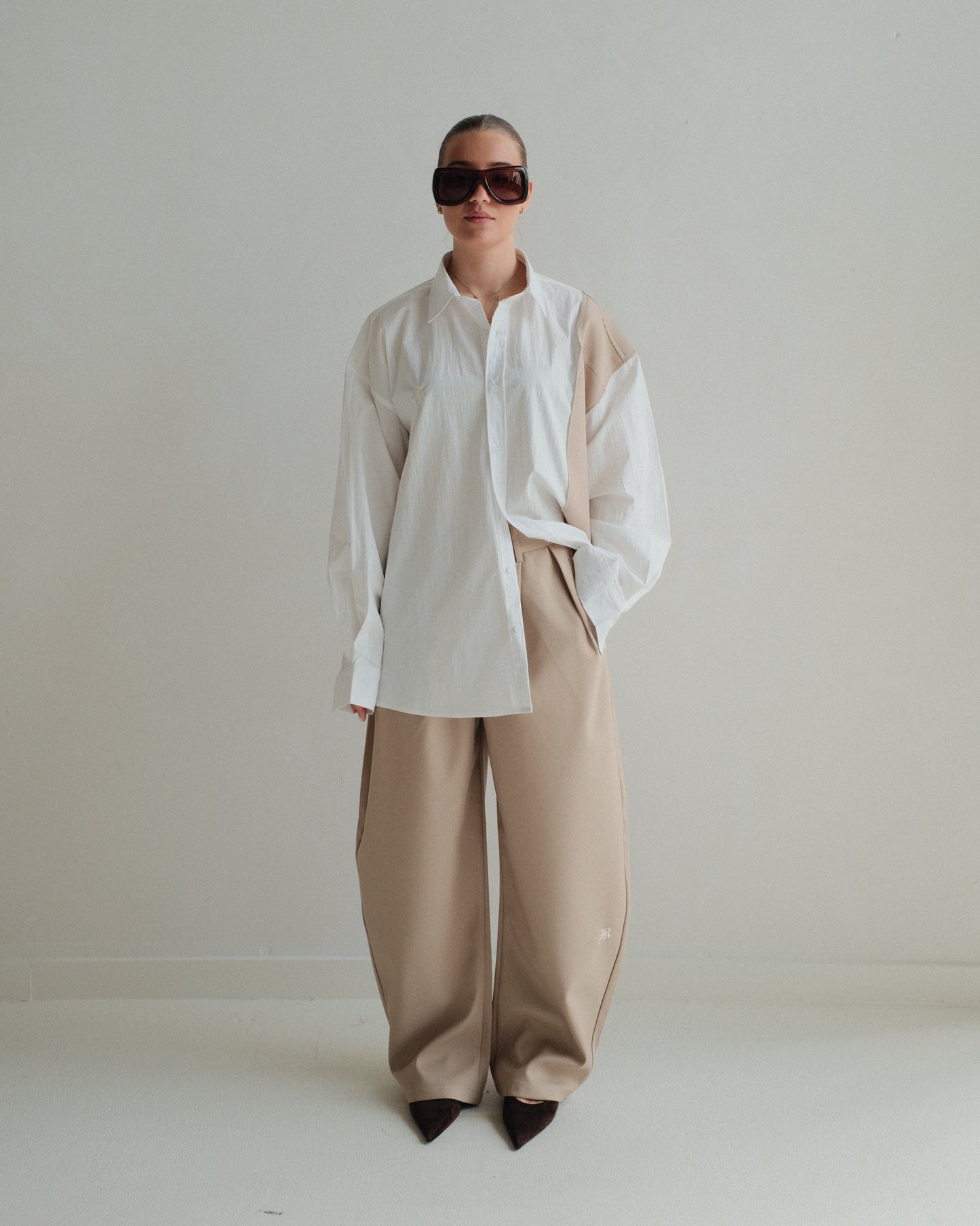 Beige Reconstructed Shirt