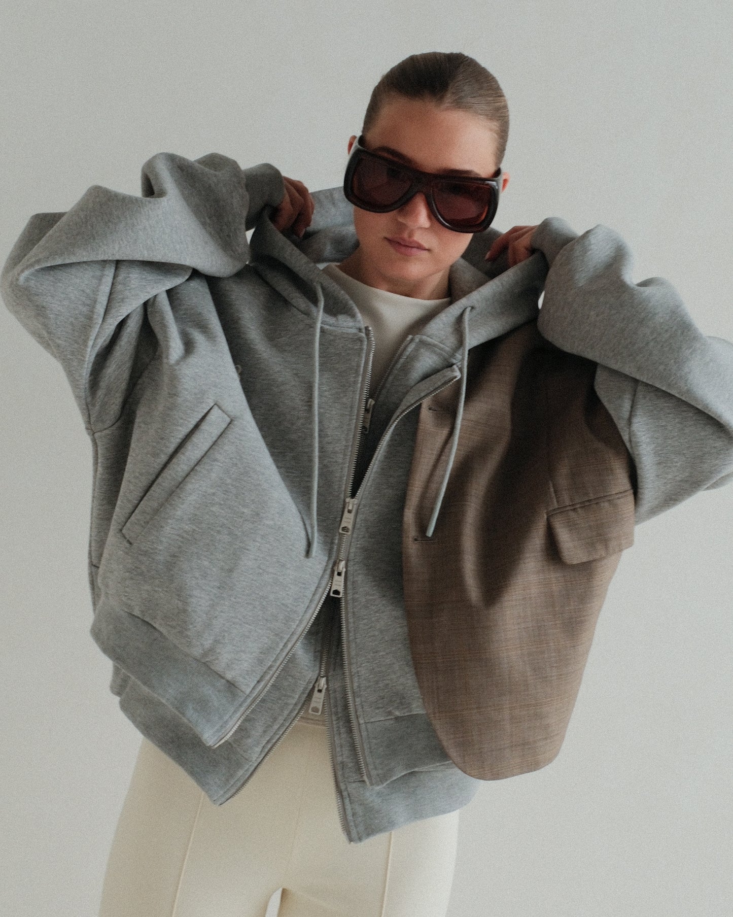 Grey Blaze Zipper
