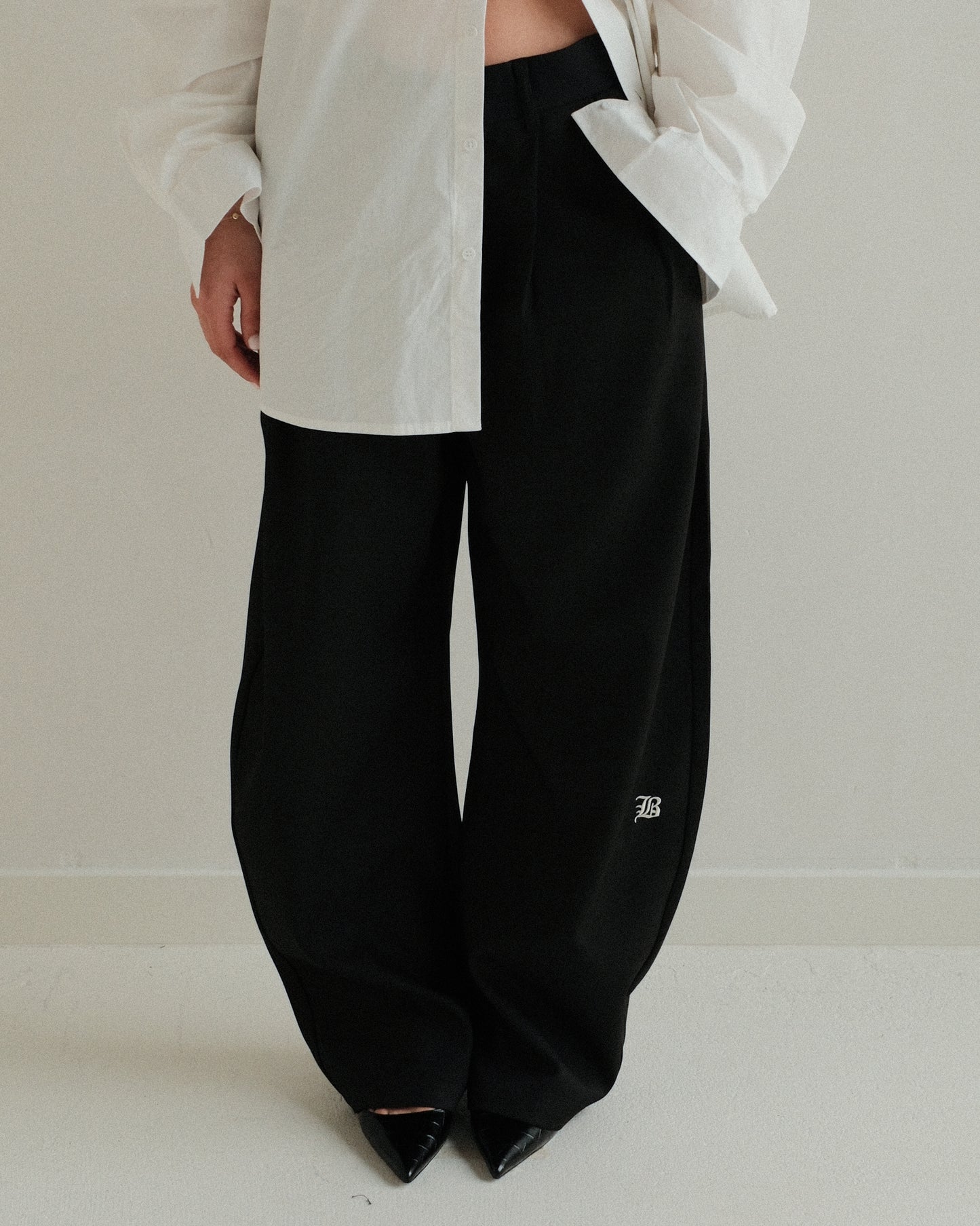 Black Pleated Trouser