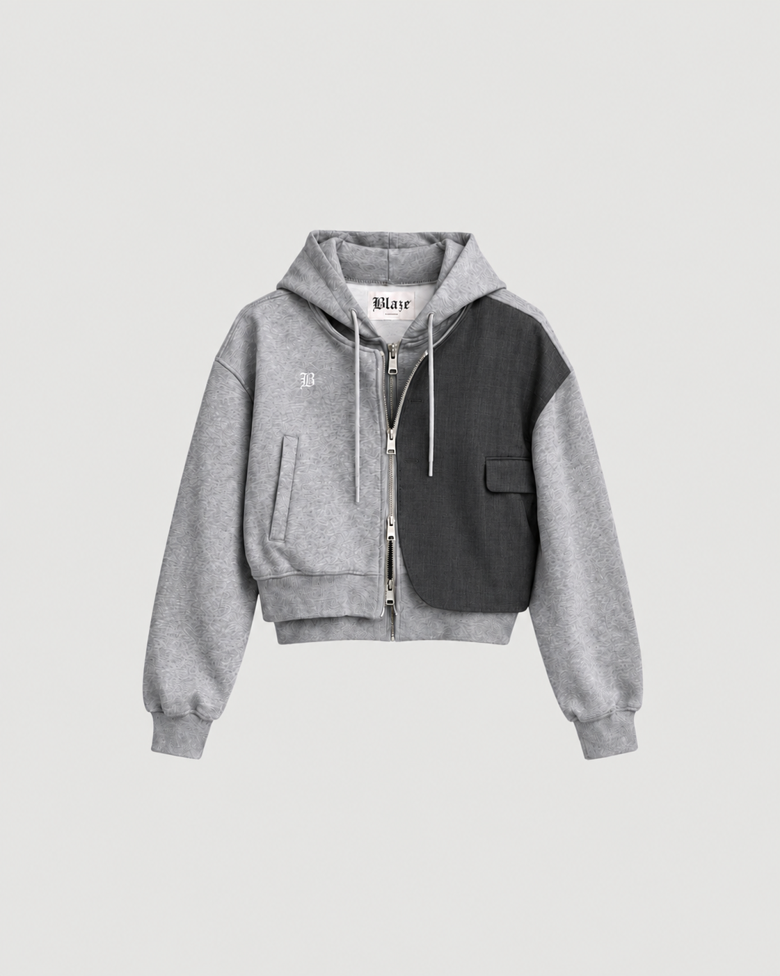 Grey Blaze Zipper