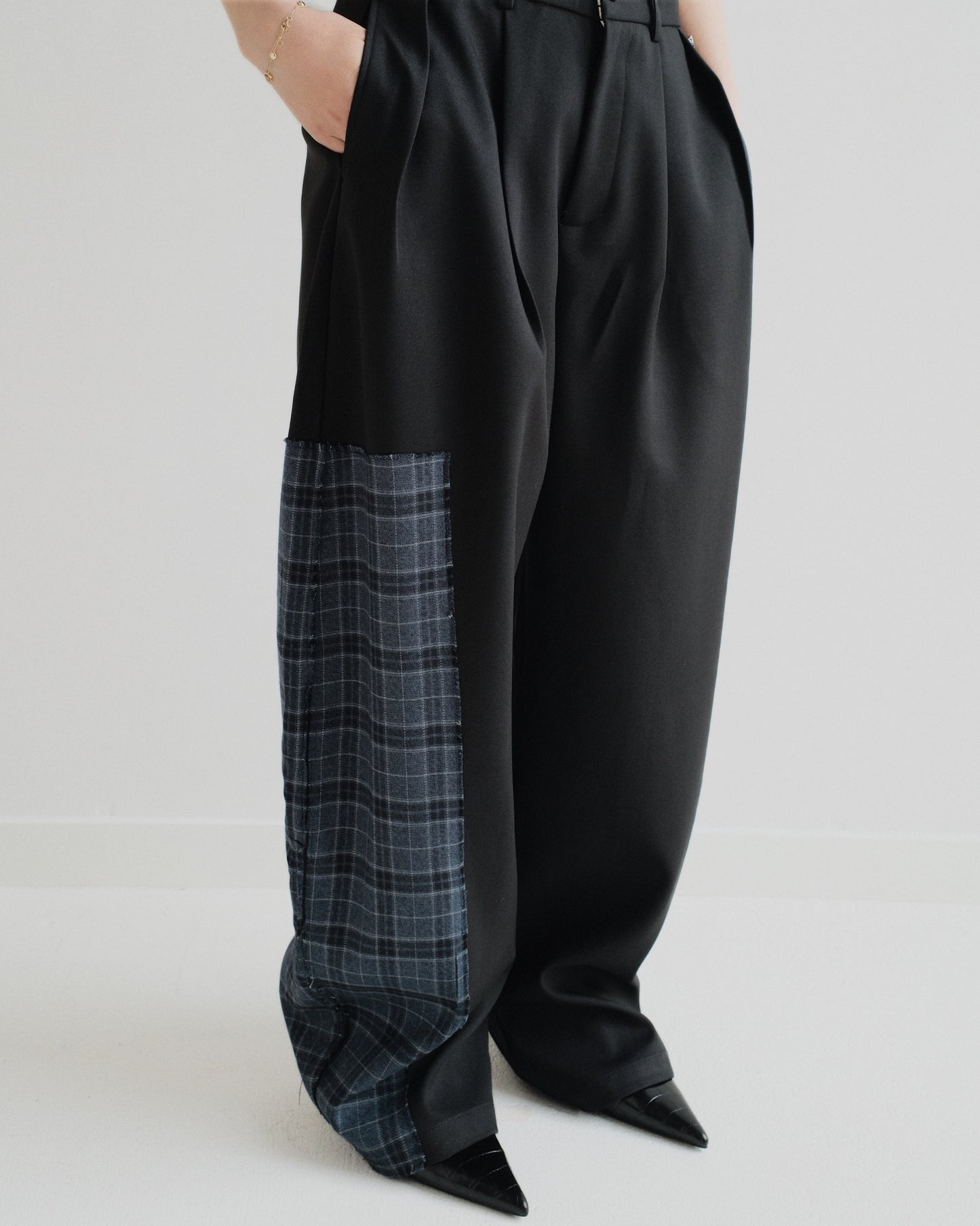 Blue Check Trouser