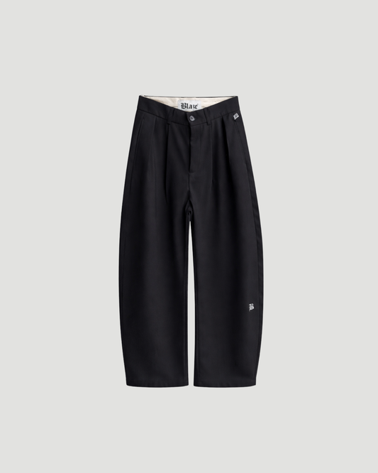 Black Pleated Trouser