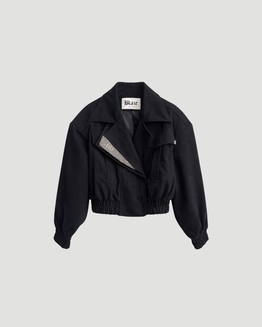 Black Cropped Jacket
