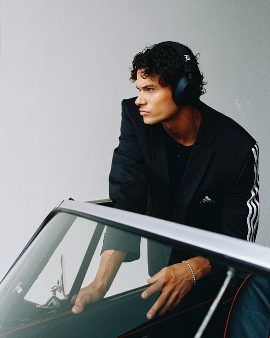 PINSTRIPE GREY - HEADBAND