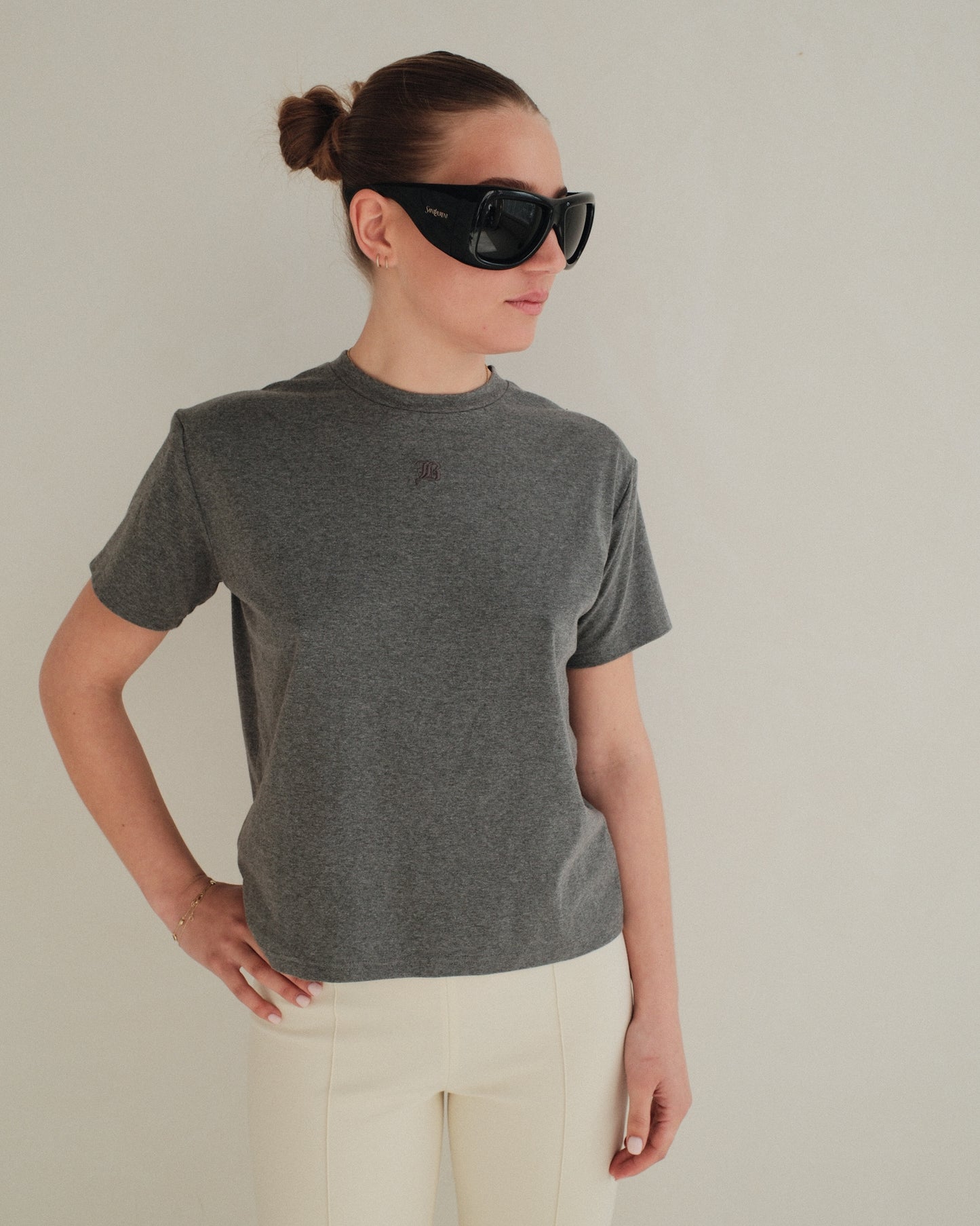 Grey Padded Tee