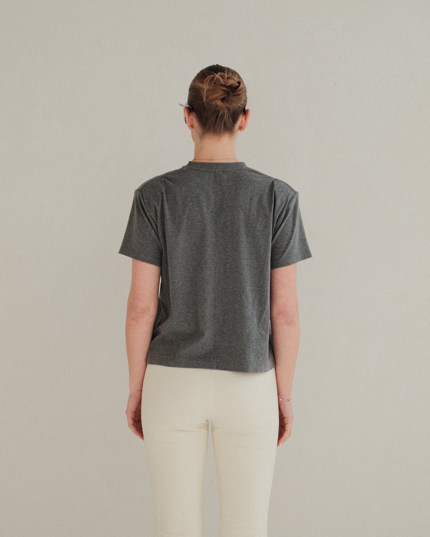 Grey Padded Tee
