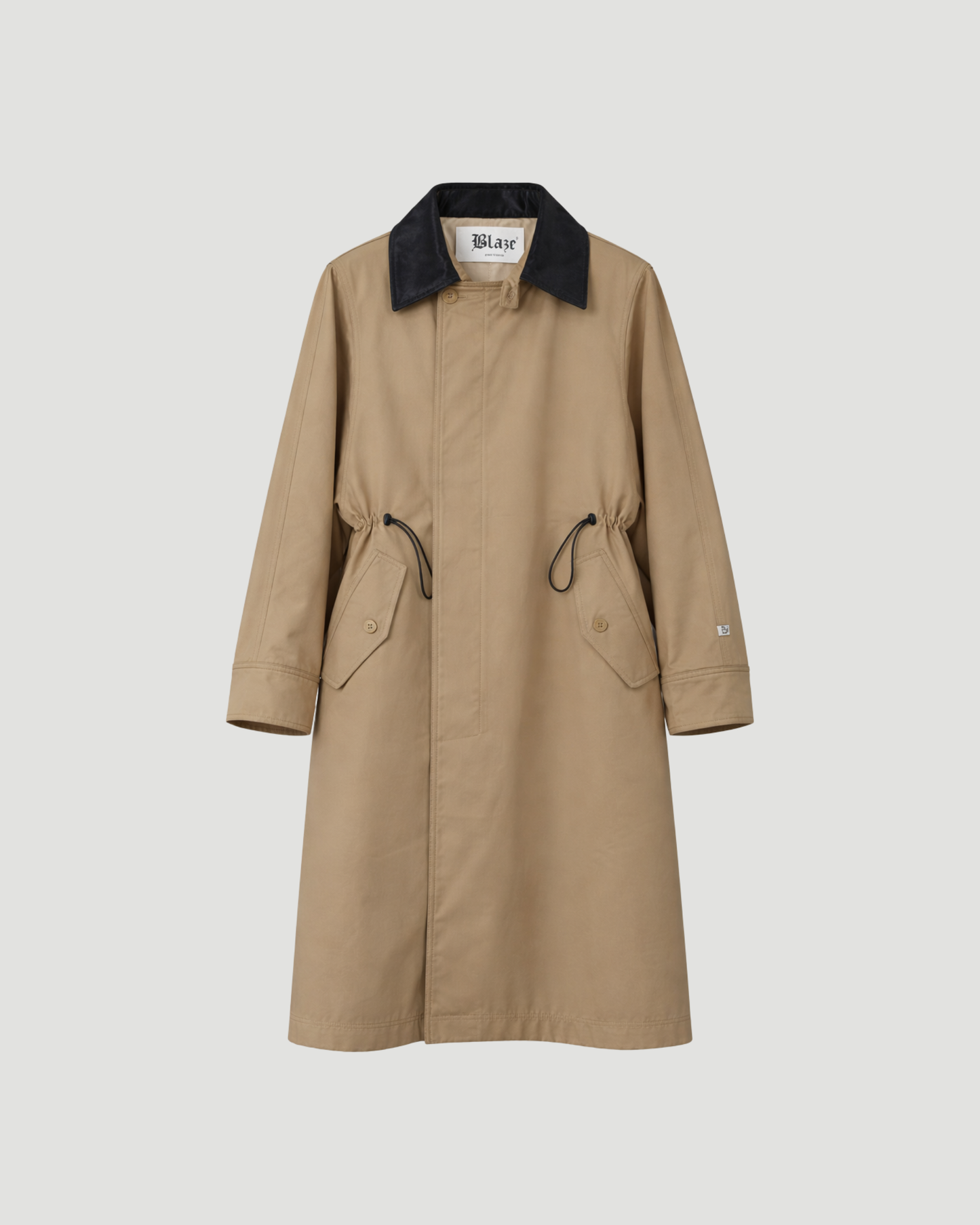 Beige Leather Trenchcoat (v)