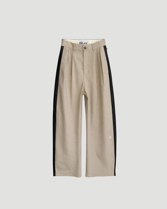 Beige Leather Trouser (v)