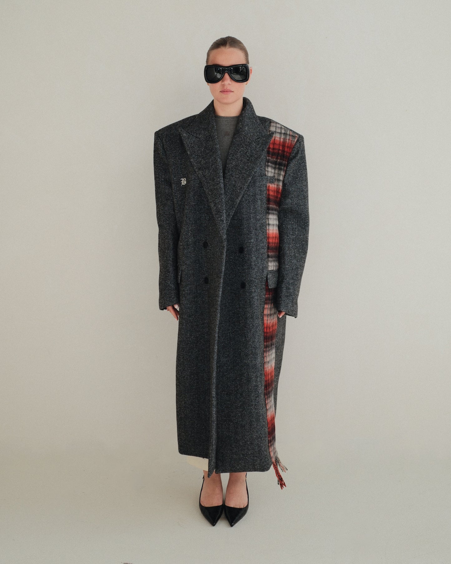 Scarf Wool Coat
