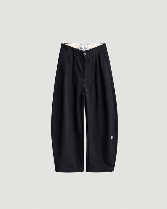 Black Pleated Trouser