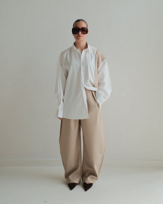 Beige Reconstructed Shirt
