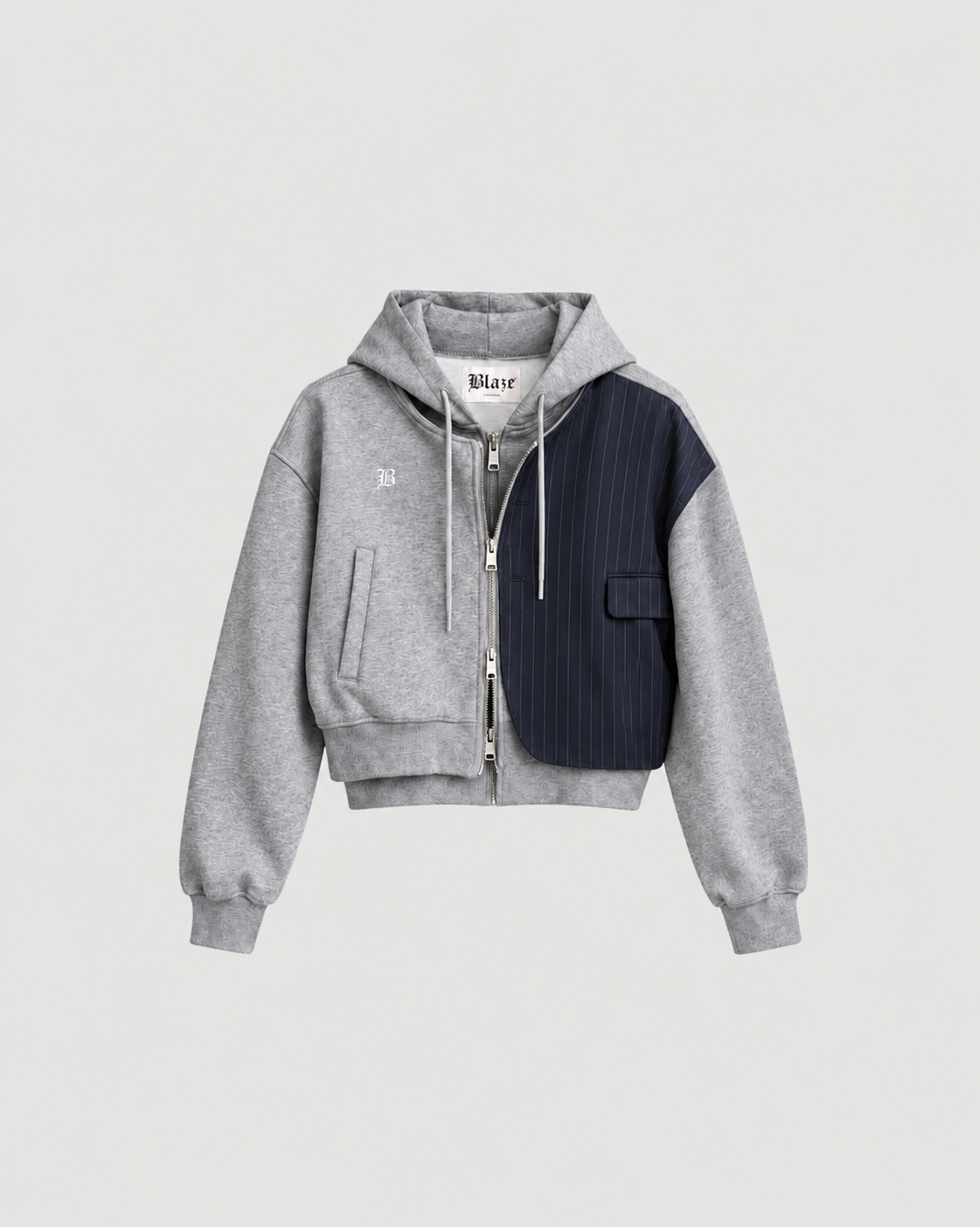 Grey Blaze Zipper