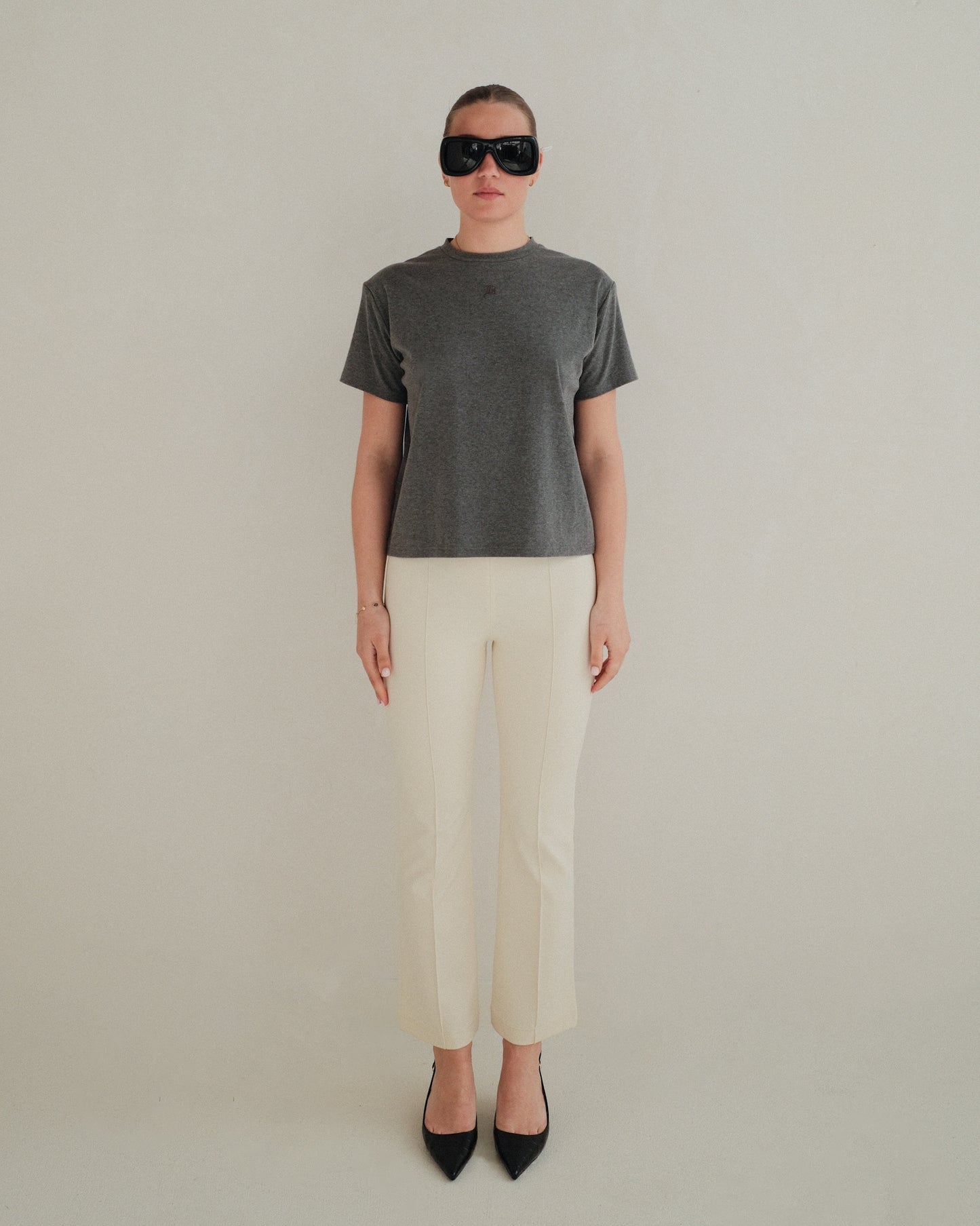 Grey Padded Tee