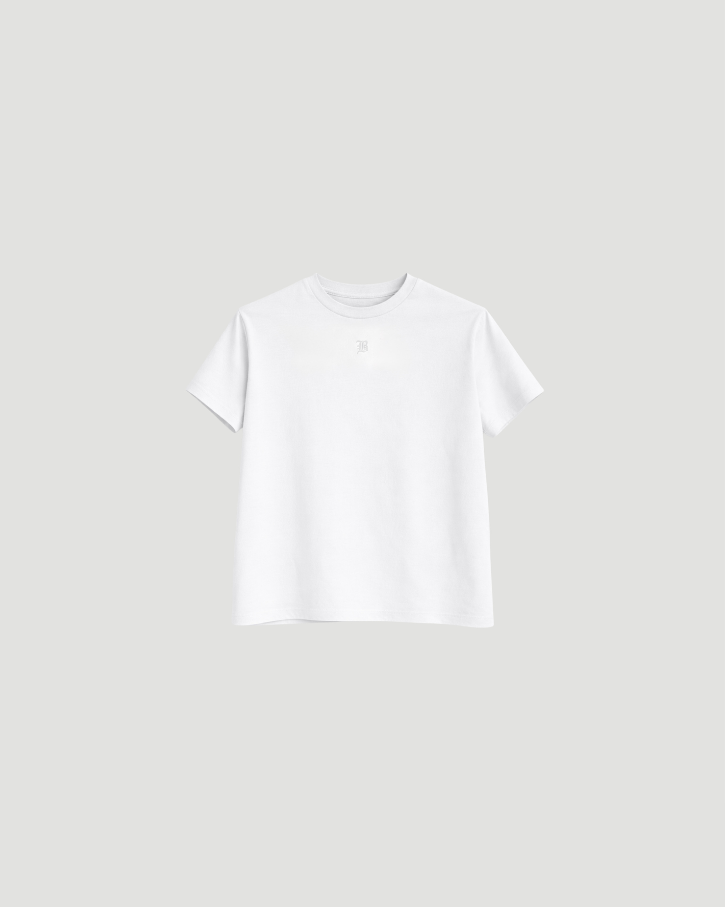 White Padded Tee