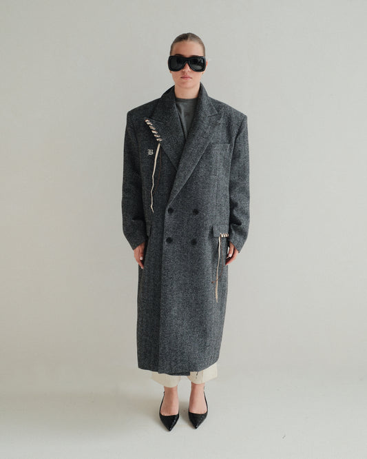 Cord Wool Coat