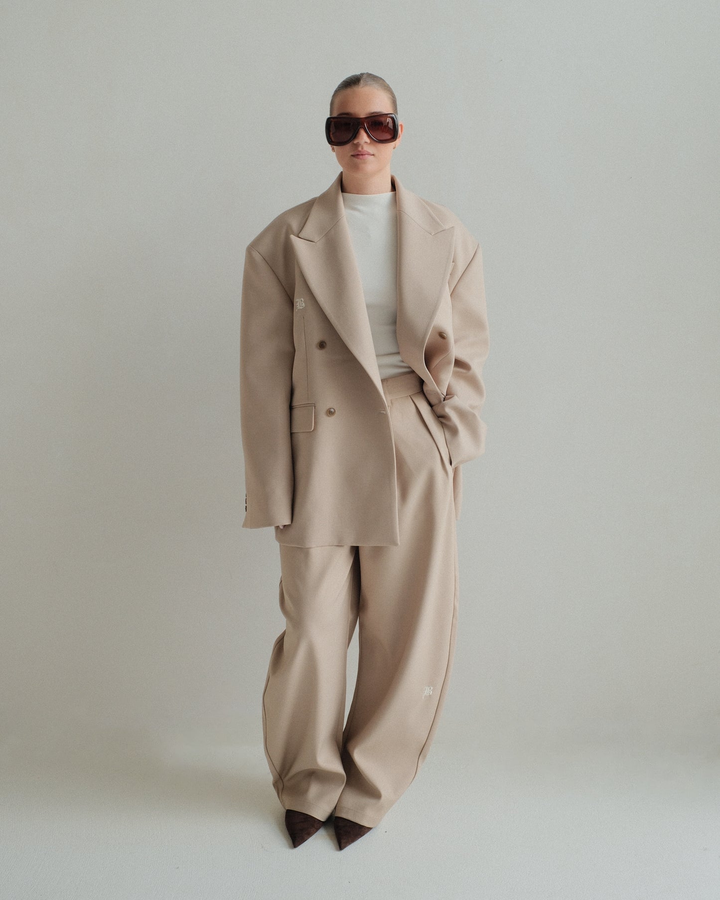 Beige Oversized Blaze