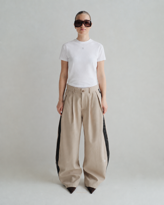 White Padded Tee