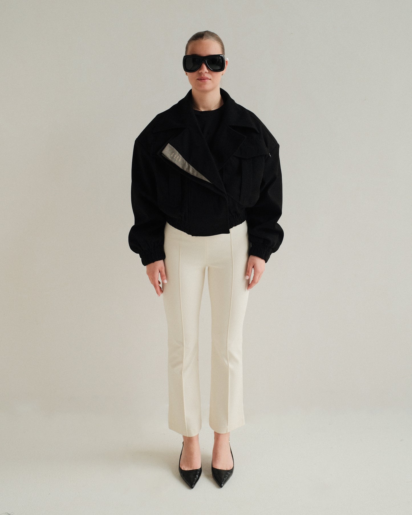 Black Cropped Jacket
