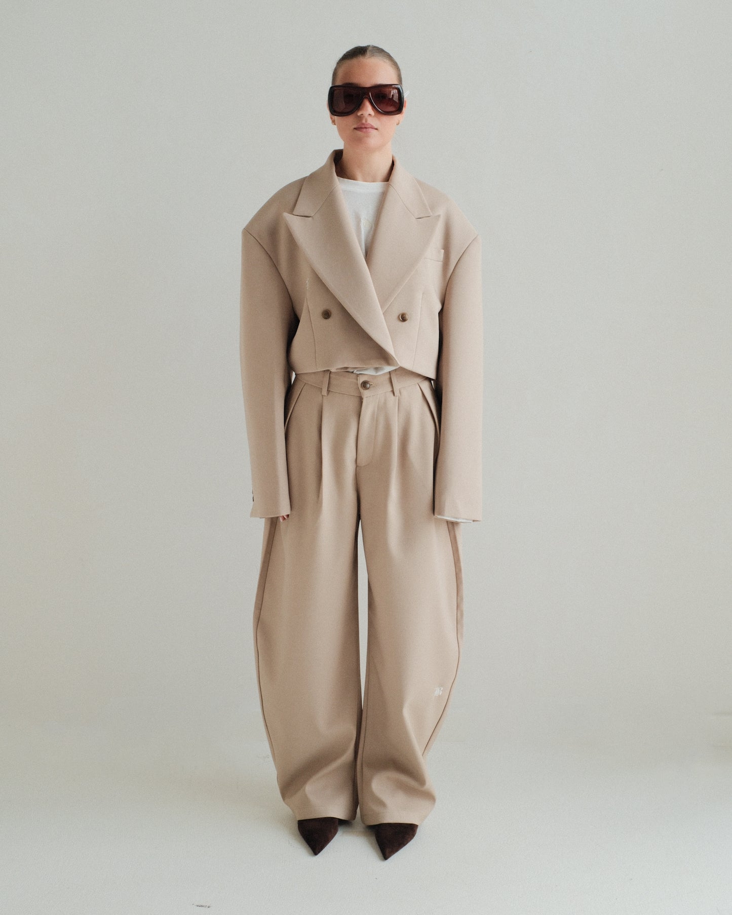 Beige Cropped Blaze