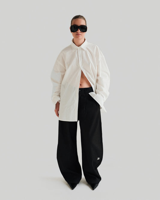 Black Pleated Trouser