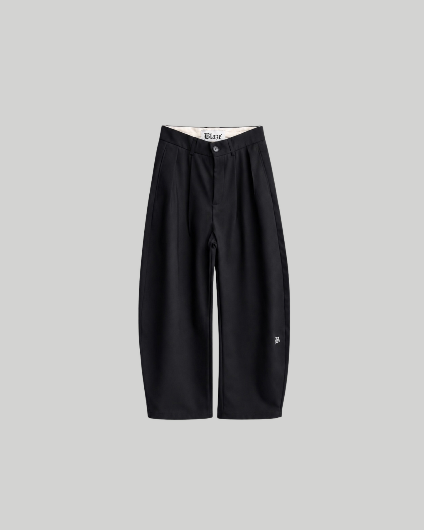 Black Pleated Trouser