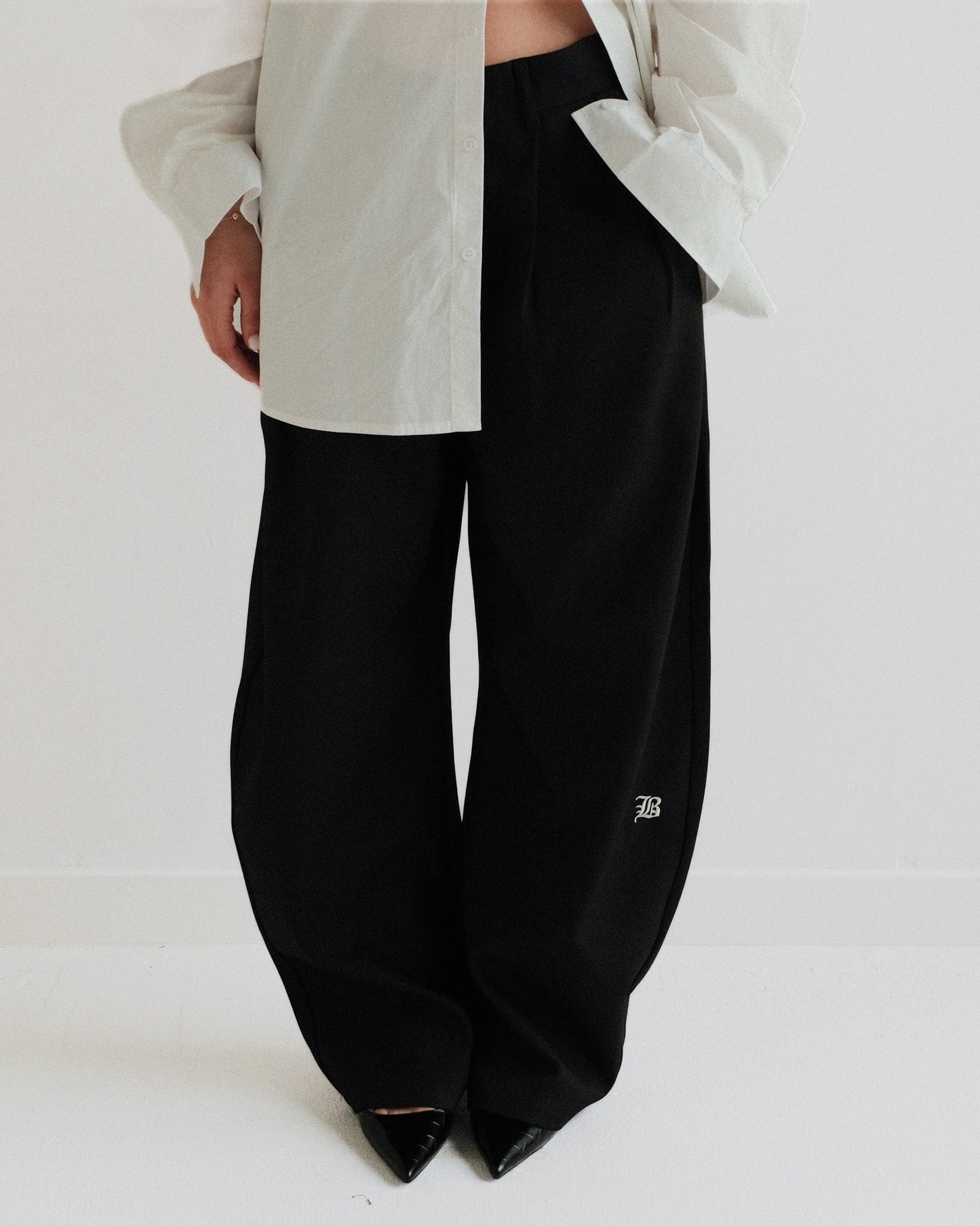 Black Pleated Trouser