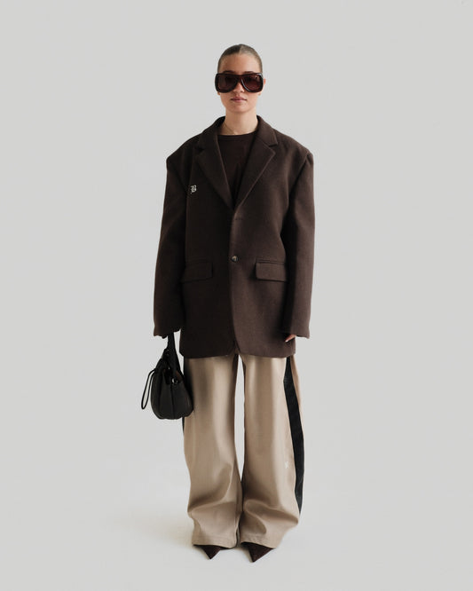 Brown Tweed Blaze