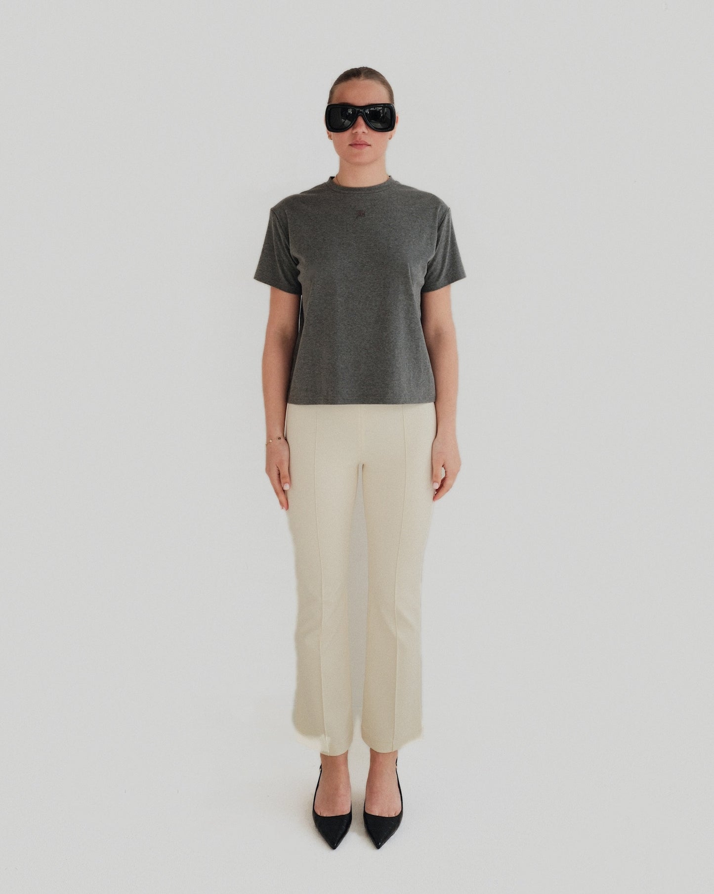 Grey Padded Tee