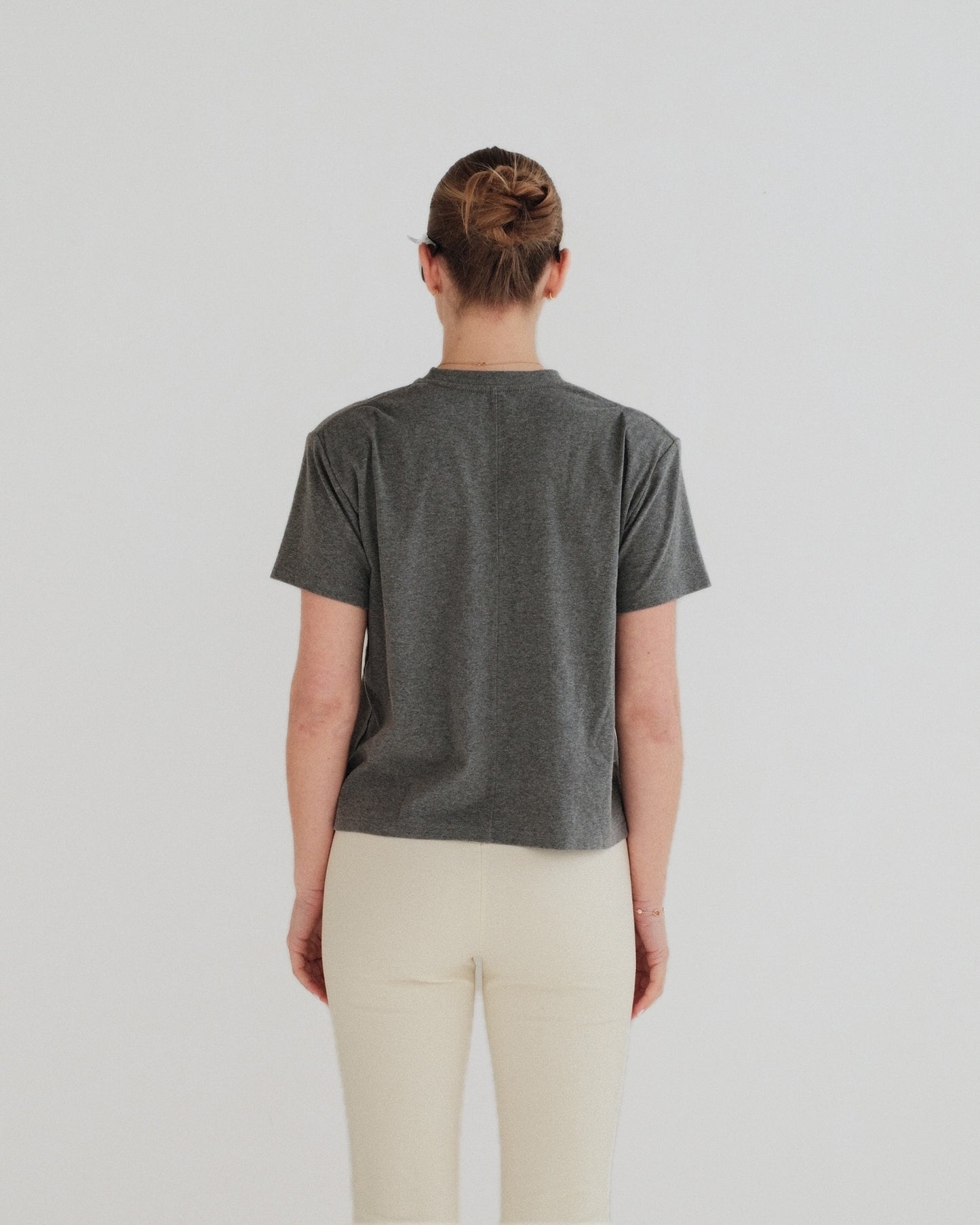 Grey Padded Tee