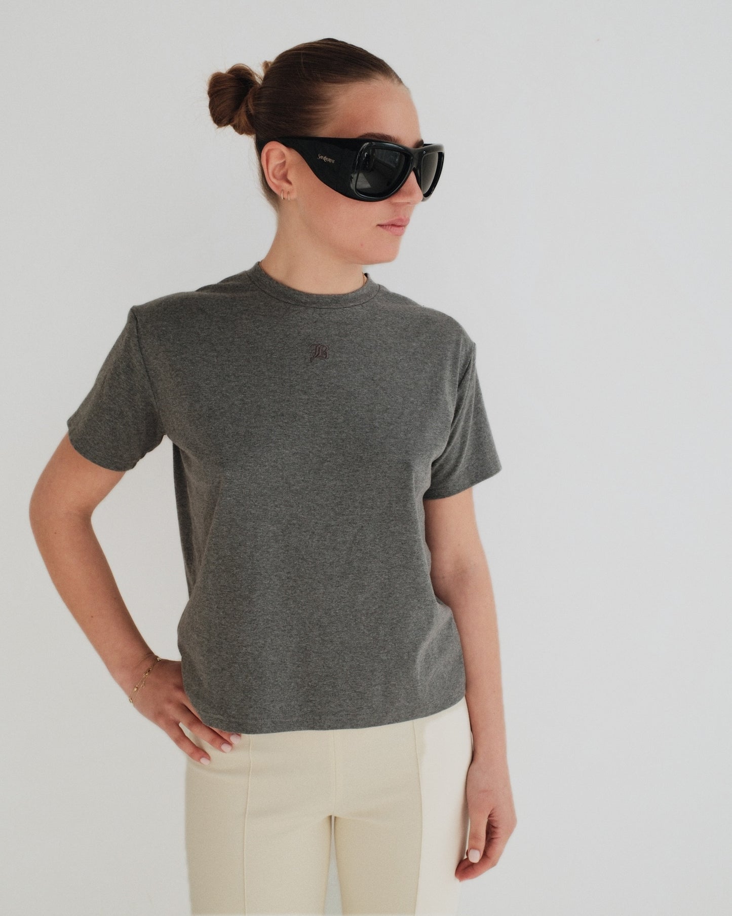 Grey Padded Tee