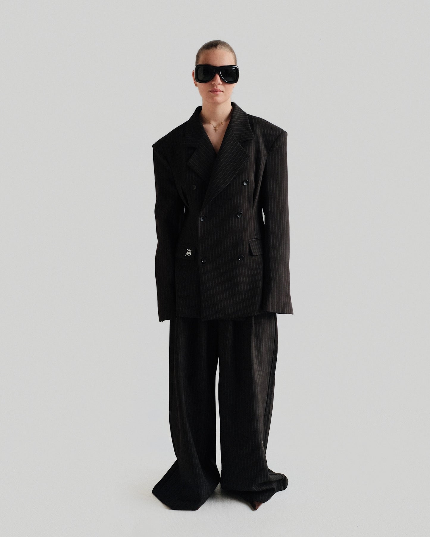 Black Pinstripe Trouser