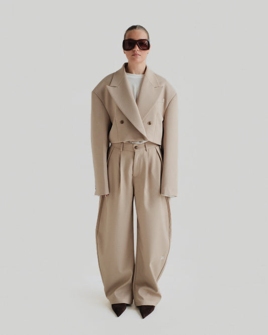Beige Cropped Blaze