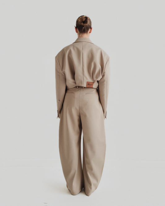 Beige Cropped Blaze