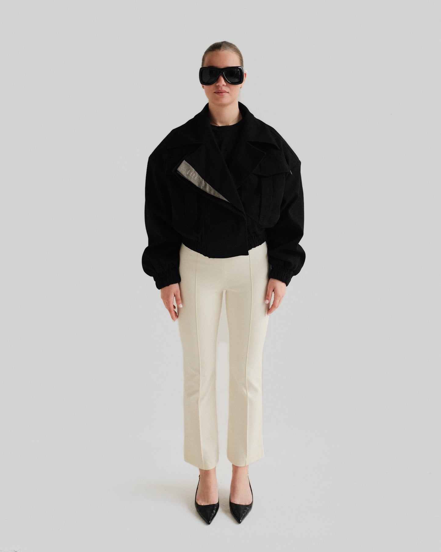 Black Cropped Jacket