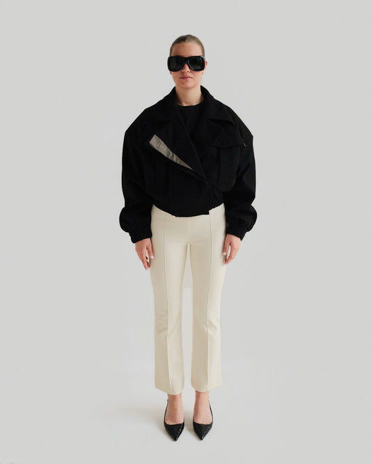 Black Cropped Jacket