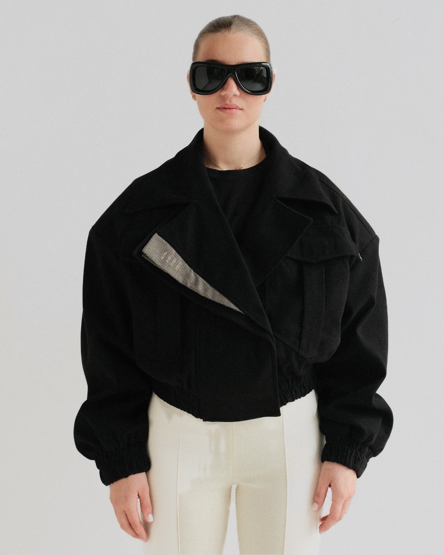 Black Cropped Jacket