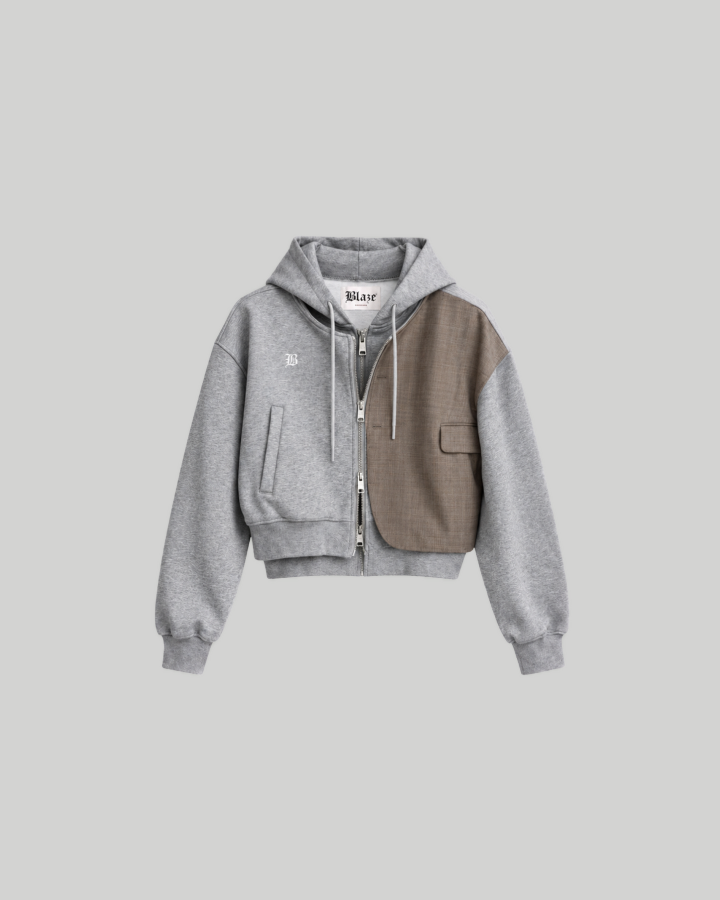 Grey Blaze Zipper