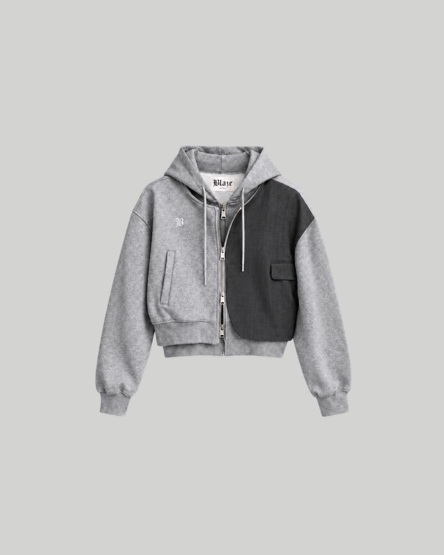 Grey Blaze Zipper