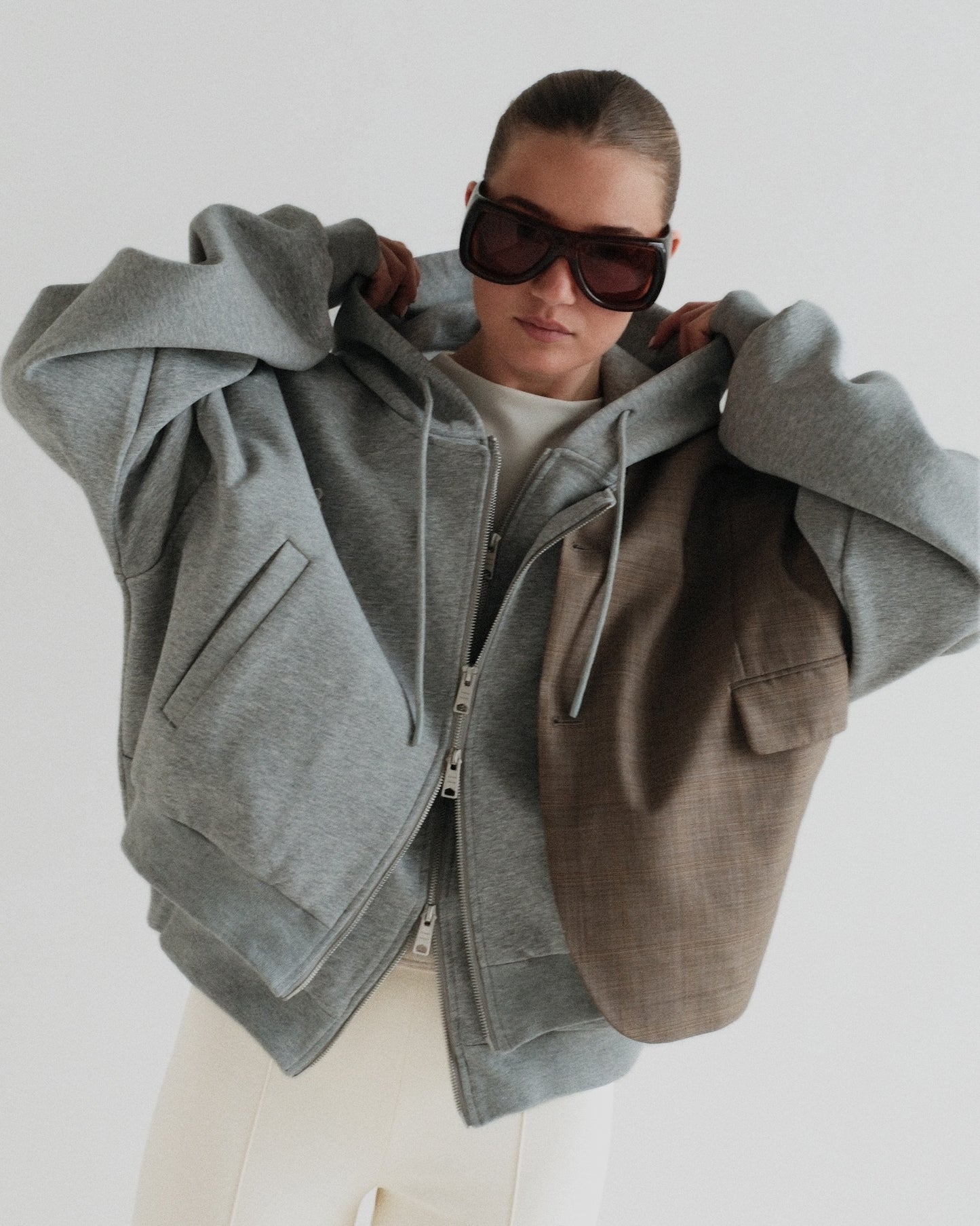 Grey Blaze Zipper