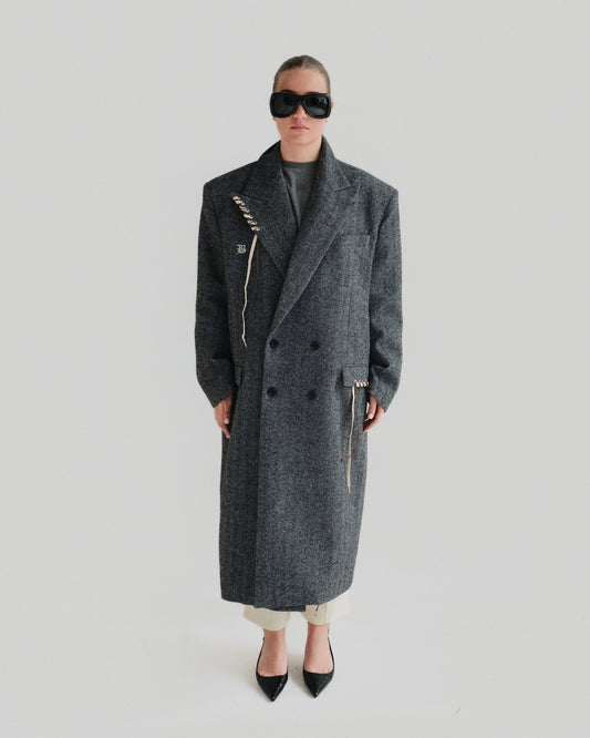 Cord Wool Coat