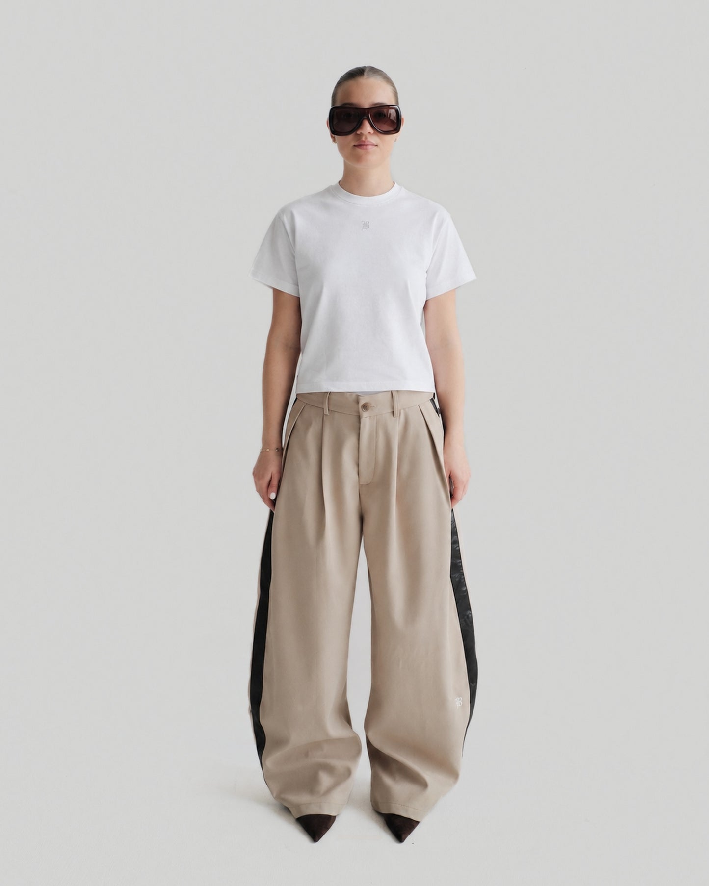 White Padded Tee