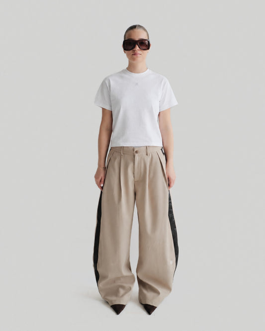 White Padded Tee